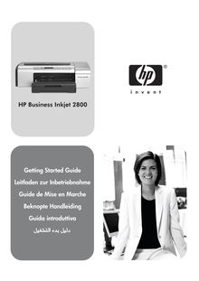 Manuel d utilisation - mprimantes HP  Business Inkjet 2800