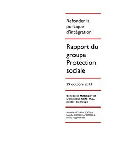 Refonder la politique d intégration - Groupe de travail Protection sociale