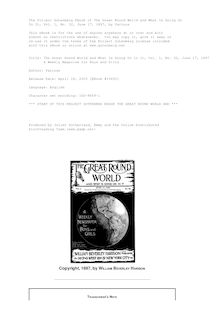 The Great Round World and What Is Going On In It, Vol. 1, No. 32, June 17, 1897 - A Weekly Magazine for Boys and Girls