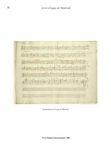 Partition 14-, Pièces en D, 1er ton: , Récit - , Dialogue - , Fugue - , Récit - , Duo - , Basse - , Dialogue - , Duo, Livre d orgue de Montréal