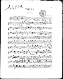 Partition de violon, Piano Trio No.4, C♯ minor, Kiel, Friedrich