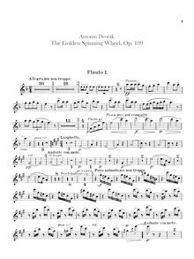 Partition flûte 1/Piccolo, 2, pour Golden Spinning Wheel, Zlatý kolovrat