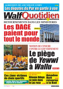 Walf Quotidien N° 9215 - Du mercredi 14 décembre 2022