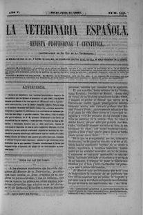 La veterinaria española, n. 143 (1861)