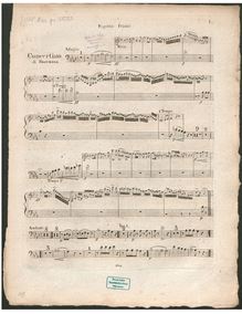 Partition basson 1, Concertino pour clarinette et orchestre, Op.27