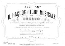 Partition complète, Contributions to pour Raccoglitore Musicale