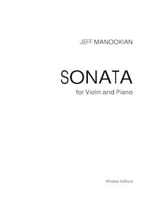 Partition de piano, Sonata pour violon et Piano, Manookian, Jeff