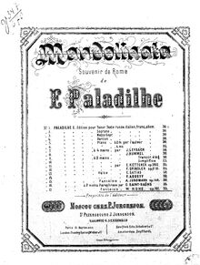 Partition complète, La Mandolinata, Fantaisie, G major, Kuhe, Wilhelm