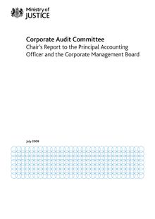 Corporate Audit Committee Chair’s Report to the Principal Accounting  Officer and the Corporate Management