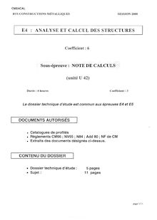 Btsaconsmetal note de calculs 2000
