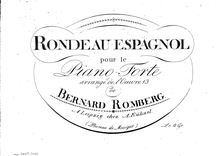 Partition complète, Rondeau Espagnol, Op.13, Romberg, Bernhard