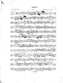 Partition de viole de gambe, Piano quatuor No.5, 5e grand quatuor pour piano, violon, alto et violoncelle, Op.141