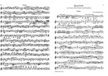 Partition complète et parties, Piano quatuor, Op.10, F major