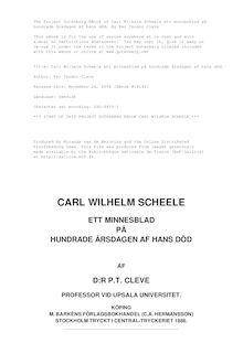 Carl Wilhelm Scheele ett minnesblad på hundrade årsdagen af hans död