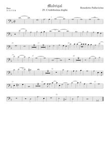 Partition viole de basse, Madrigali a 5 voci, Libro 6, Pallavicino, Benedetto par Benedetto Pallavicino