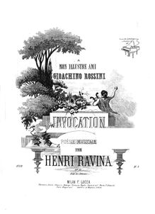 Partition complète, Invocation,, Ravina, Jean Henri