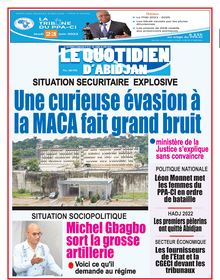 Le Quotidien d’Abidjan n°4145 - du lundi 20 juin 2022
