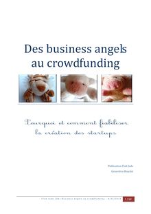 Des business angels au crowdfunding