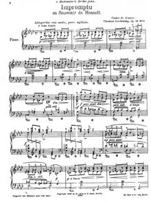 Partition No.6 - Henselt, Contes de Jeunesse, Op.46, Leschetizky, Theodor