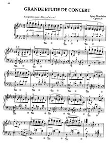 Partition complète, Grosse Concert-Etude für Pianoforte, Moscheles, Ignaz