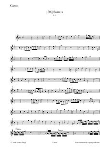 Partition Soprano, Sonata à 4, Cima, Giovanni Paolo