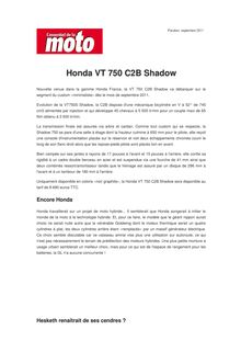 Honda VT 750 C2B Shadow
