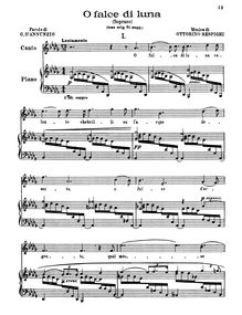Partition complète (Soprano), 6 Liriche, Series 1, Respighi, Ottorino