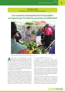 Las canastas comunitarias en Ecuador : una apuesta por la salud, la economía y la solidaridad