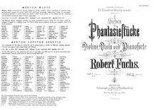 Partition complète et parties, 7 Phantasiestücke, Op.57 par Robert Fuchs