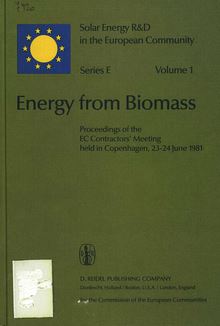 Solar contractors  meeting "energy from biomass", Copenhagen, 23-24 June 1981