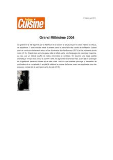 Grand Millésime 2004