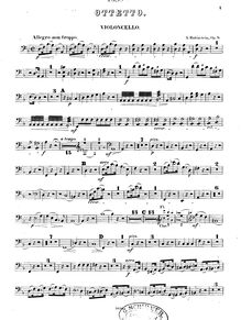 Partition violoncelle, Octet, Op.9, Rubinstein, Anton