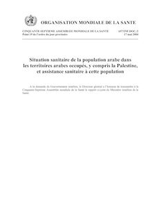 rapport - Situation sanitaire de la population arabe dans les ...