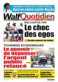 Walf Quotidien n°8781 - du Vendredi 02 juillet 2021