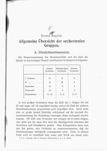 Partition Kapitel 1: Allgemeine Übersicht, Principles of Orchestration