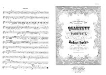Partition complète et parties, Piano quatuor No.1, Klavierquartett