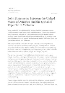 États-Unis - Vietnam : Barack Obama lève l embargo sur les ventes d armes au Vietnam