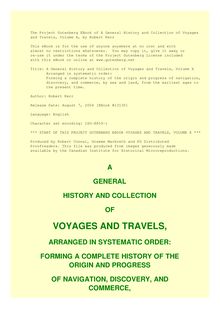 A General History and Collection of Voyages and Travels — Volume 10 - Arranged in systematic order: Forming a complete history of the origin and progress of navigation, discovery, and commerce, by sea and land, from the earliest ages to the present time.
