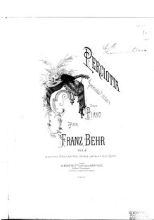 Partition complète, Perciotta - Serenade catalane, Behr, Franz