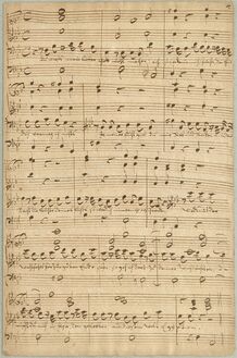 Partition Partial score, Singet dem Herrn, TWV 1:1748, C major, Telemann, Georg Philipp