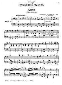 Partition Piano 2, Rusalka, Dargomyzhsky, Aleksandr