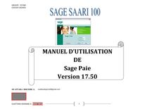 Guide pratique de l utilisation du logiciel SAGE SAARI 100