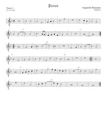 Partition ténor viole de gambe 2, alto clef, pavanes et Galliards pour 5 violes de gambe par Augustine Bassano