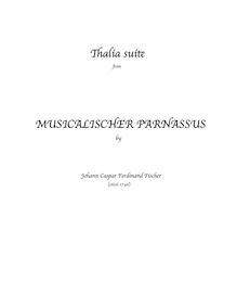Partition Thalia , Musicalischer Parnassus, Fischer, Johann Caspar Ferdinand
