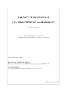 Microsoft Word - Rapport grammaire DEF.doc