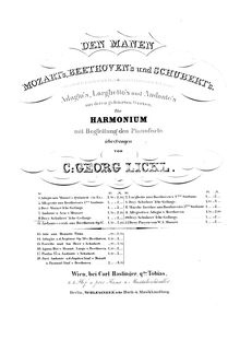 Partition Harmonium , partie, Schwanengesang, Swan Song / Letztes Werk par Franz Schubert