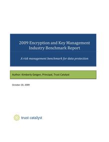 2009 Encryption and Key Management Industry Benchmark Report