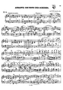 Partition complète, Symphony No.2 en E, E major, Gade, Niels