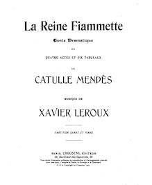Partition Preliminaries, Act I, La reine Fiammette, Conte dramatique