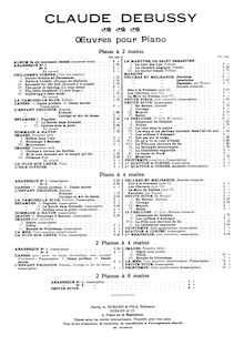 Partition complète (filter), Masques, Debussy, Claude